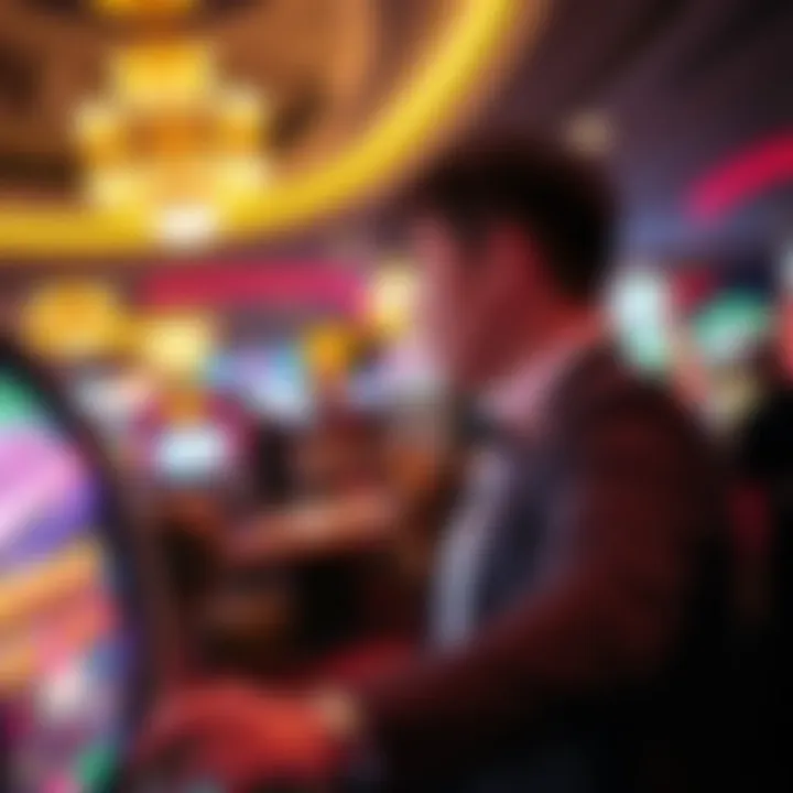 User navigating the MGM Casino website