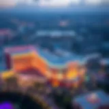 Aerial view of Mohegan Sun showcasing its impressive architecture