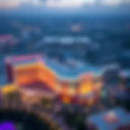 Aerial view of Mohegan Sun showcasing its impressive architecture