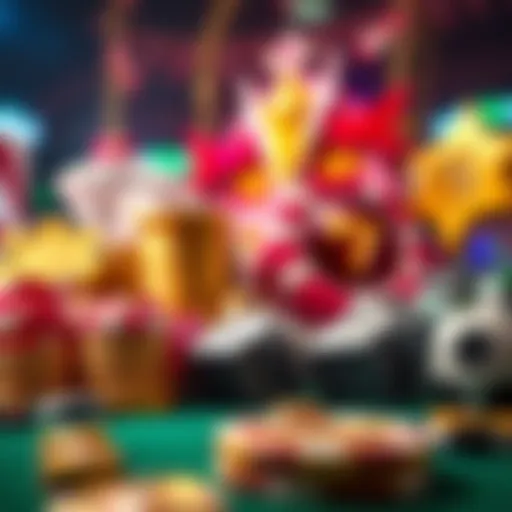 Diverse Types of Gambling Bonuses Illustration of various gambling bonus types