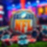 The Intersection of NFL and Gambling NFL logo surrounded by gambling chips