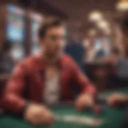 Relaxed atmosphere of no stakes poker