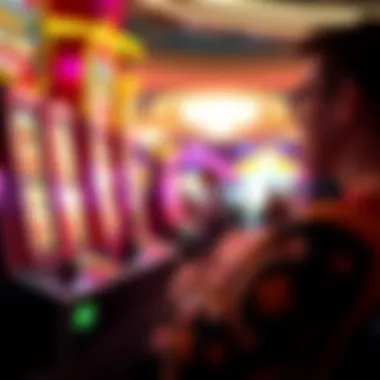 Player enjoying a slot game