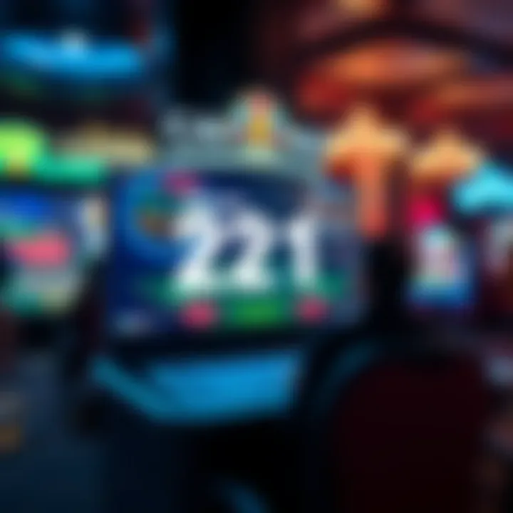 Exploring Online 21 Platforms A digital interface showcasing online 21 gameplay