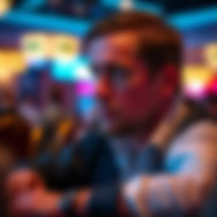 The Mindset of a Poker Player A close-up of a poker player's thoughtful expression during a game