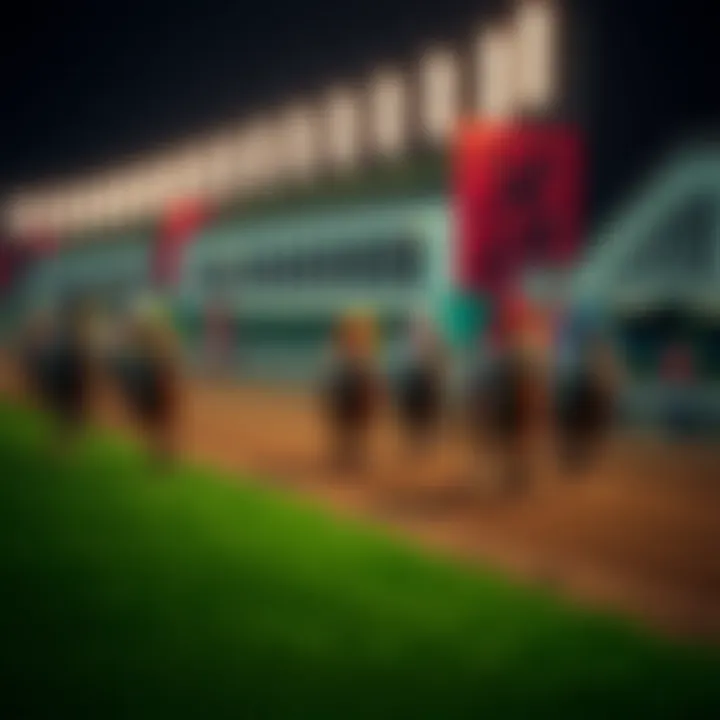 Pompano Park's vibrant night racing scene