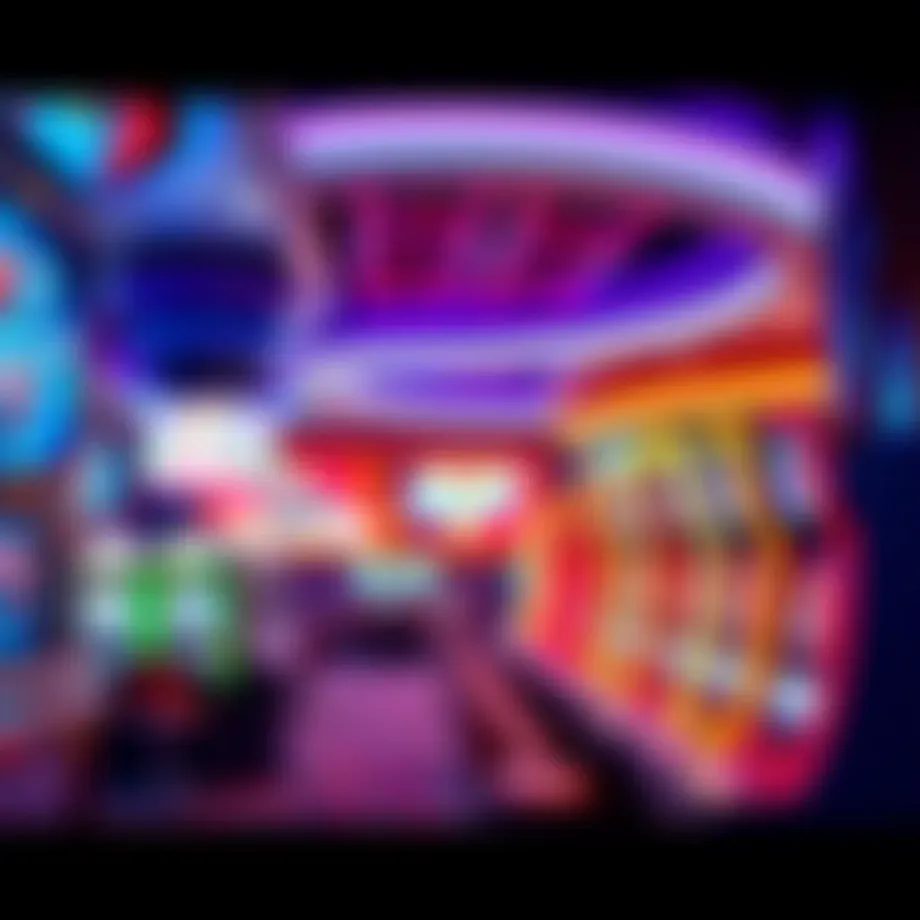 Interior view of Super7 Casino showcasing vibrant gaming environment