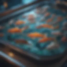 Intricate design of an online fish table interface