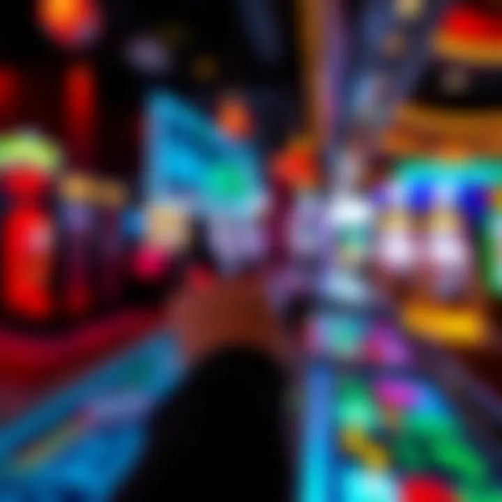 Digital Interface of an Automated Bartender Close-up of a digital interface on an automated bartender