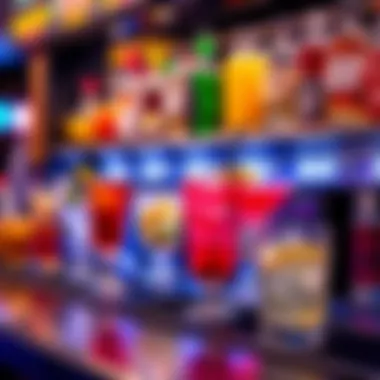 Assortment of Drinks from Automated Bartending System Variety of drinks dispensed by an automated bartender