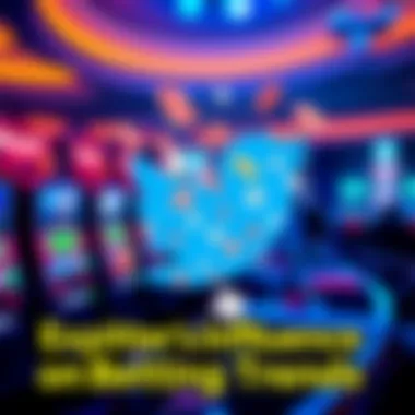 Twitter's Influence on Betting Trends Twitter logo intertwined with betting symbols