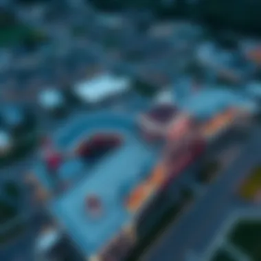 Aerial Perspective of Turning Stone Casino Aerial view of Turning Stone Casino showcasing its grandeur