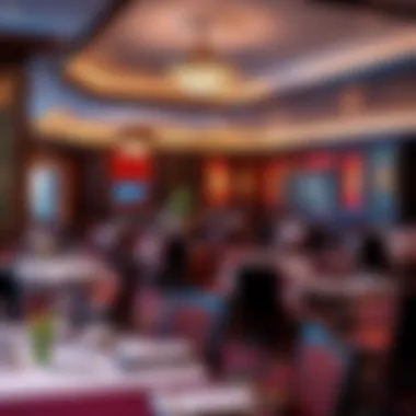 Dining area within Twin Trees Hotel featuring gourmet offerings