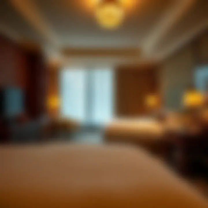 Luxurious guest room at Twin Trees Hotel with elegant decor