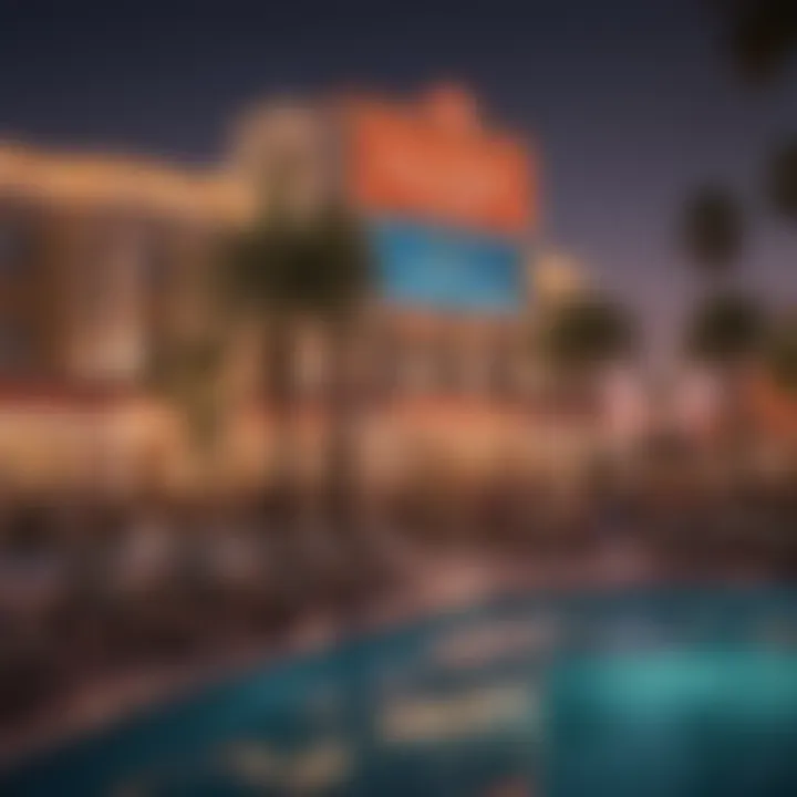 Resort Fee Structures Comparison An infographic illustrating common resort fee structures across various hotels in Las Vegas