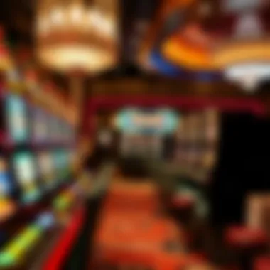 A luxury casino environment emphasizing high-stakes gambling atmosphere