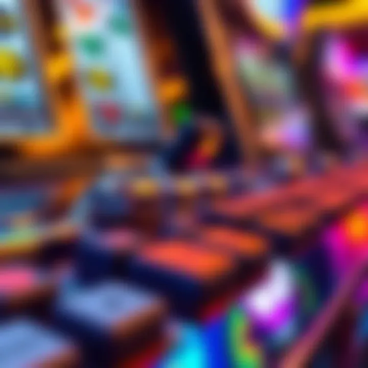 A close-up of maximum bet buttons on a luxury slot machine