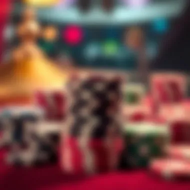 Casino chips stacked representing money management