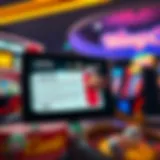 Visual representation of online lottery ticket purchasing