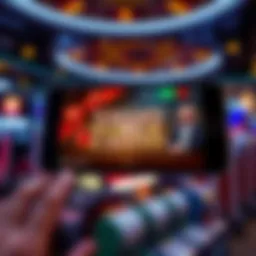 User interface showcasing Valley Forge Casino app features