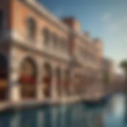 The iconic architecture of the Venetian Las Vegas reflecting its grandeur