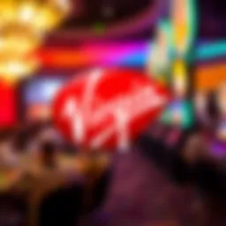 Visual representation of the Virgin Casino logo with a vibrant color scheme
