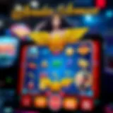 Stunning Graphics of Wonder Woman Slots App Wonder Woman Slots app interface showcasing vibrant graphics