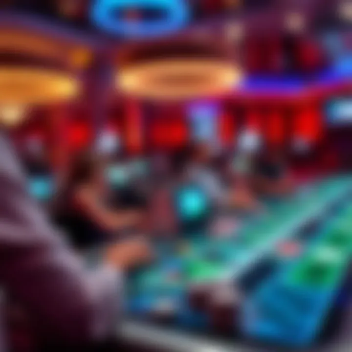 An engaging digital platform used for online poker reflecting modern gaming technology.