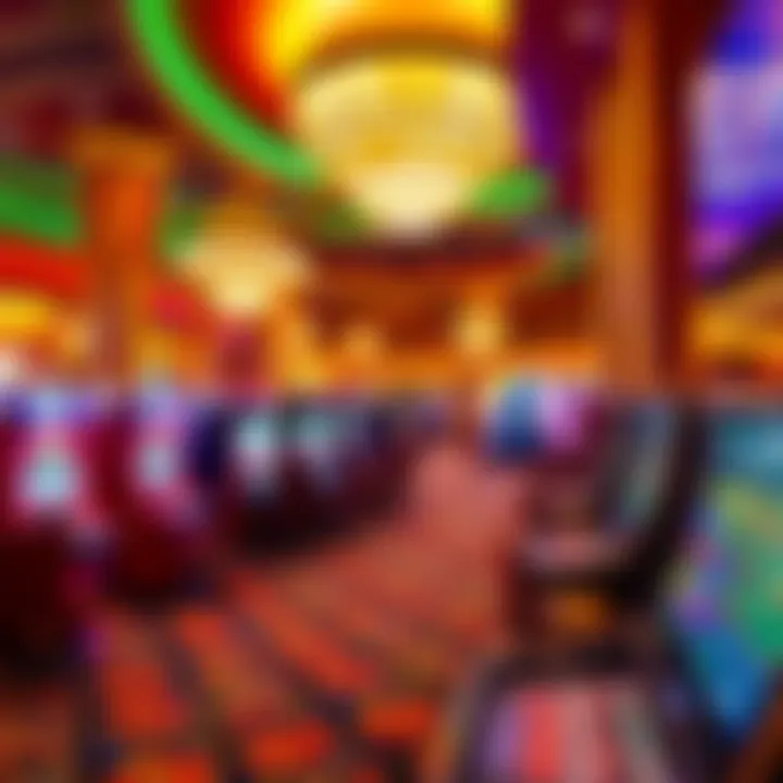 Vibrant Gaming Atmosphere Overview of the gaming floor at Wynn Resort, capturing vibrant atmosphere